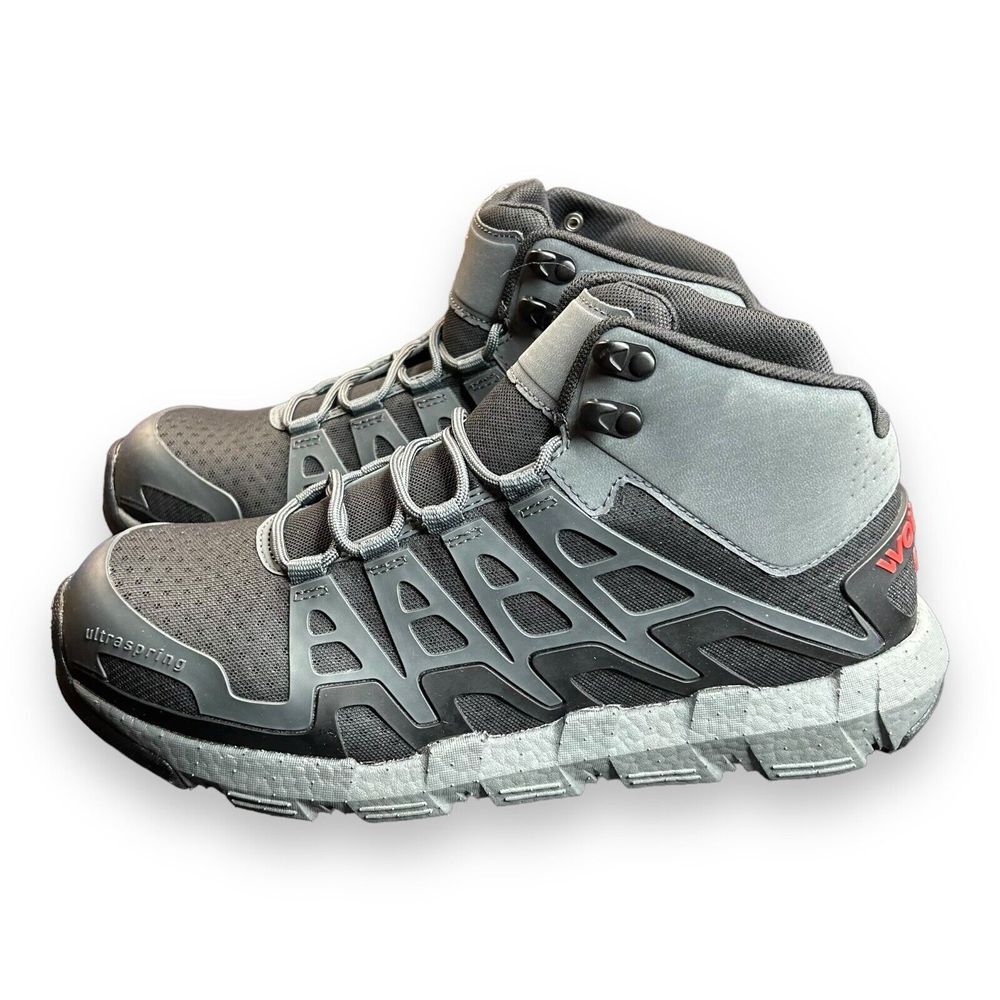 WOLVERINE Durashocks Men's Work Boots Carbonmax Toe Slip Resistant Size 10.5M